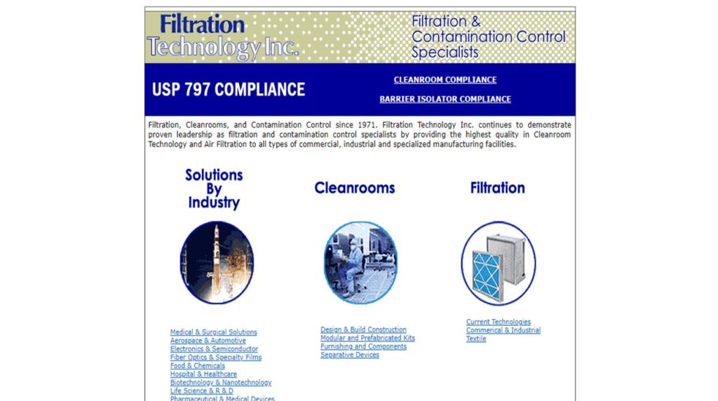 Filtration Technology Inc Clean Rooms